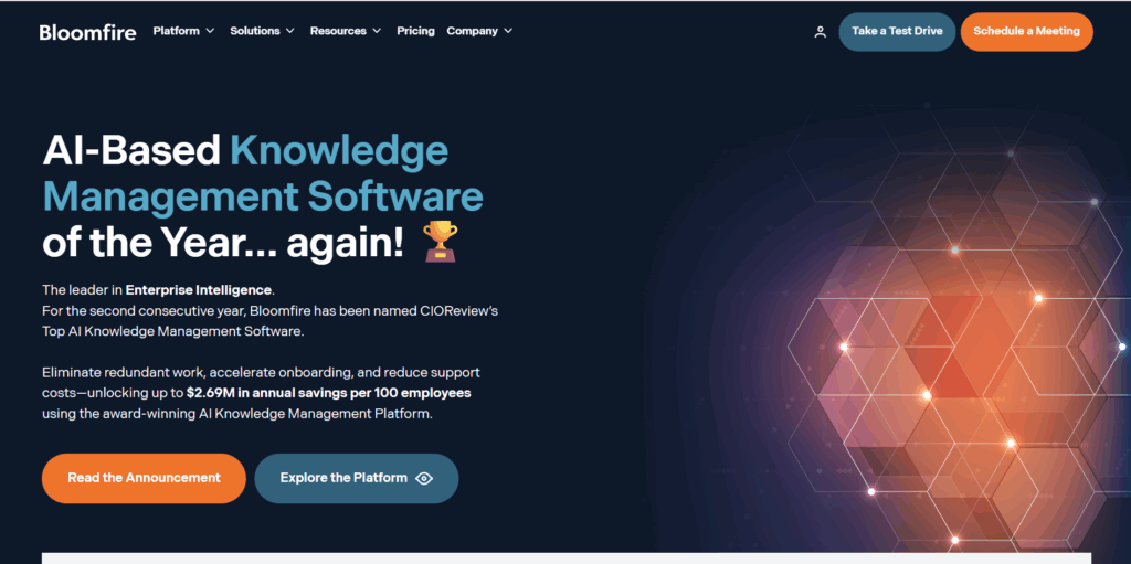 Bloomfire AI-based knowledge management