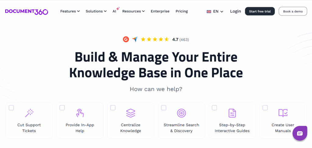 Document360 AI-powered business tools