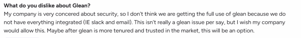 What customers say about Glean