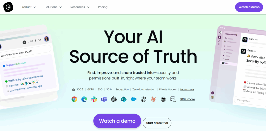 Guru AI platform
