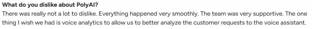 PolyAI customer reviews