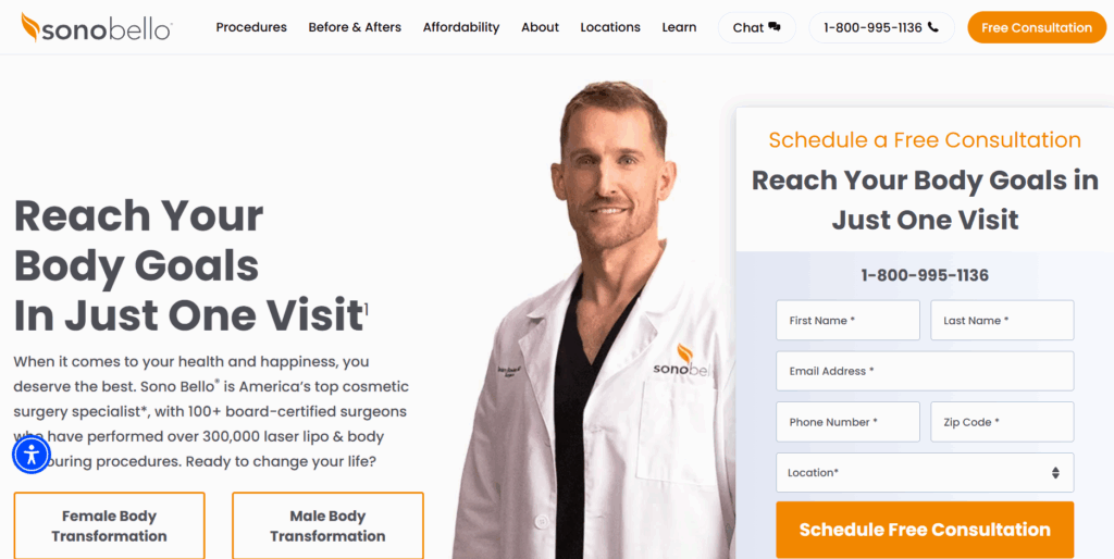 Sono Bello cosmetic surgery clinic