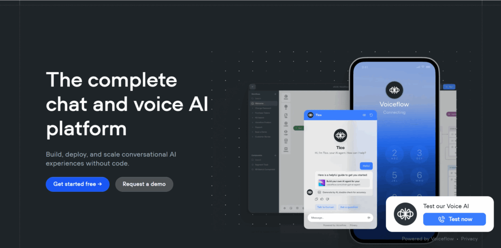 Voiceflow AI assistants