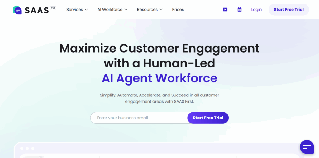 SAAS First AI helpdesk