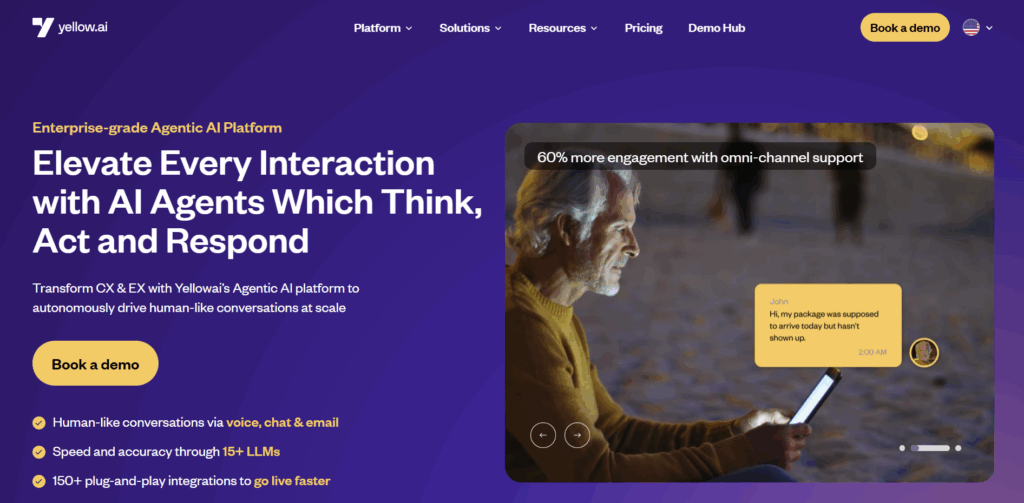 Yellow AI chatbot platform