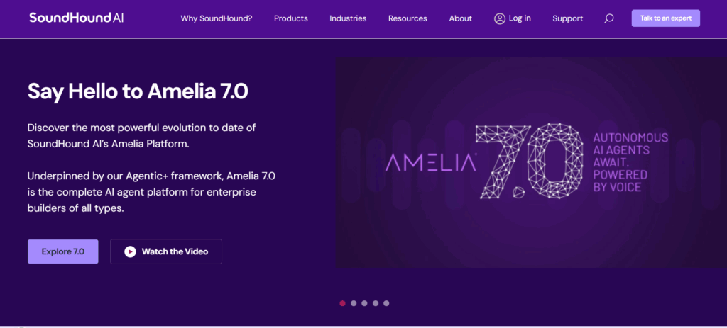 Amelia by SoundHound platform