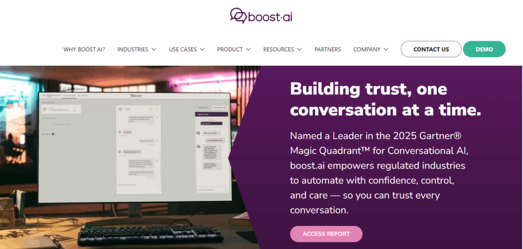 boost.ai AI automation platform