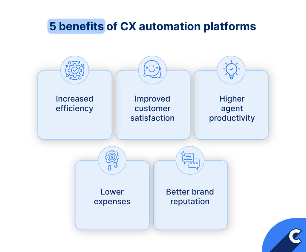 5 benefits of CX automation platforms