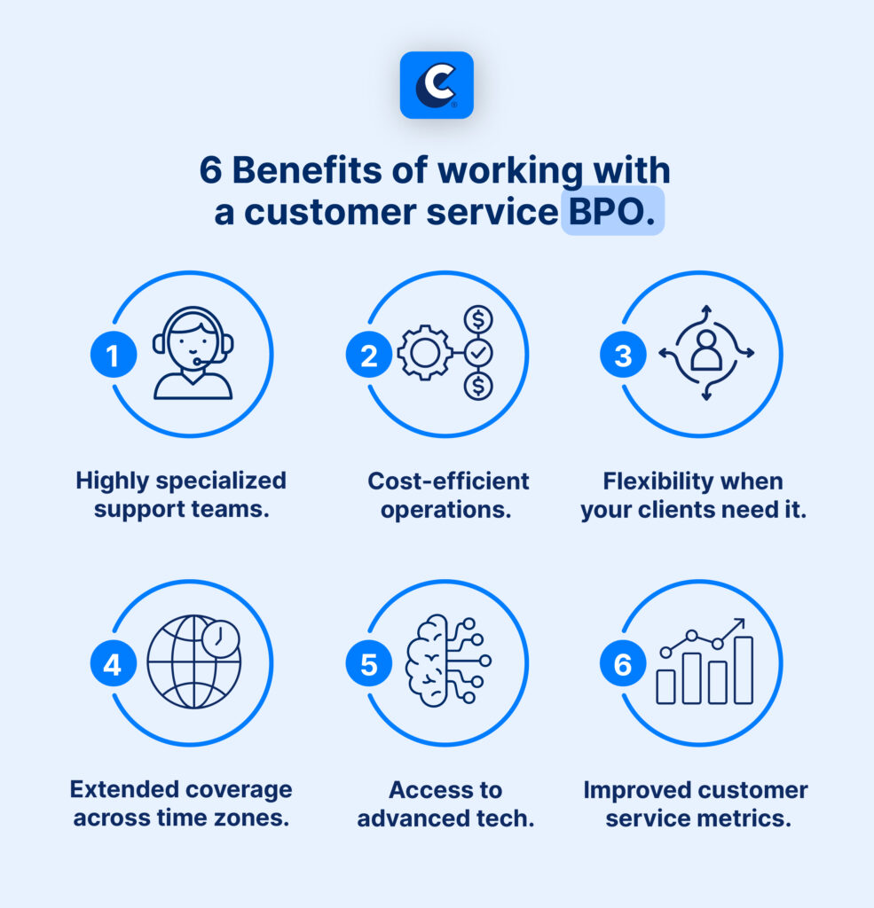 6 benefits of working with a customer service BPO