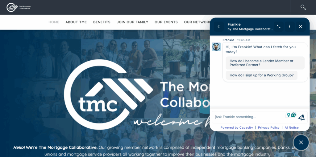 AI-powered “Frankie” concierge