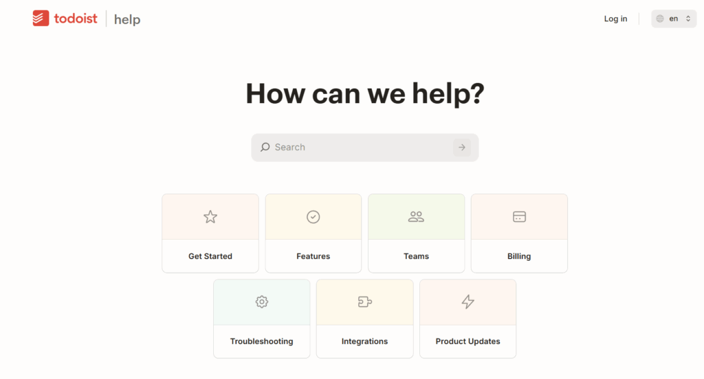 Todoist help center