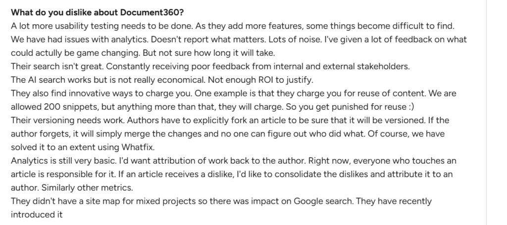 Document360 reviews