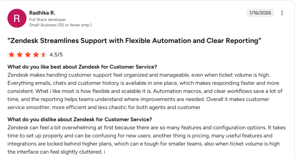 Zendesk review