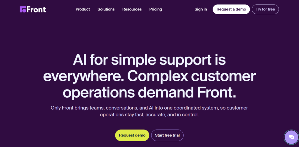 Front AI platform