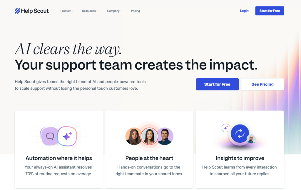 Help Scout AI solution