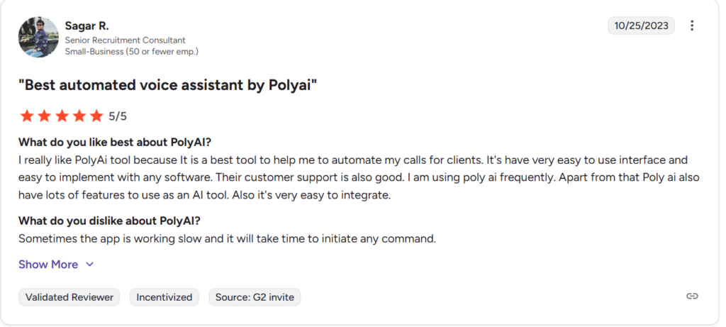 PolyAI review