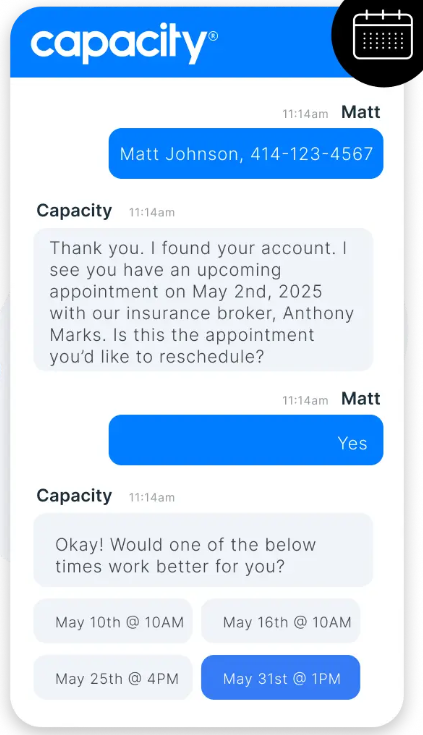 AI chatbot deflecting customer inquiry