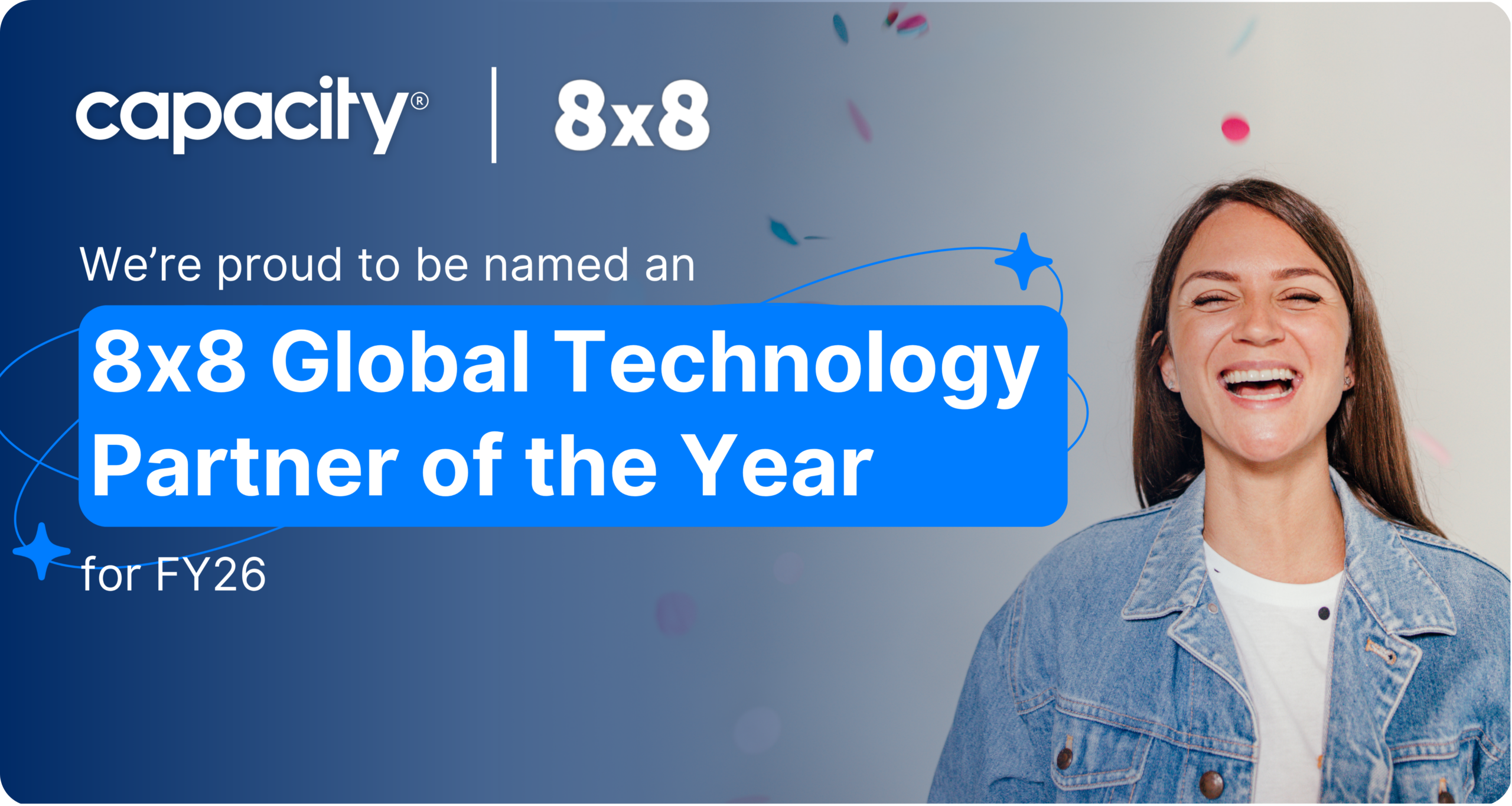 Capacity Named 8×8’s Global Technology Partner of the Year for 2026