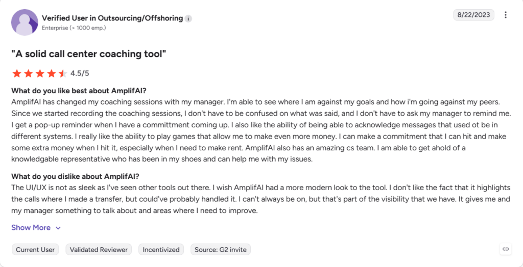 AmplifAI customer reviews