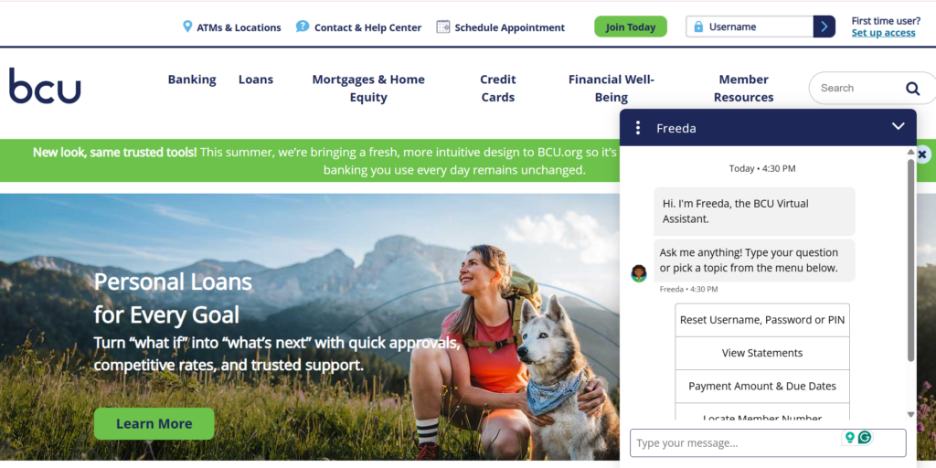 BCU AI-powered self-service