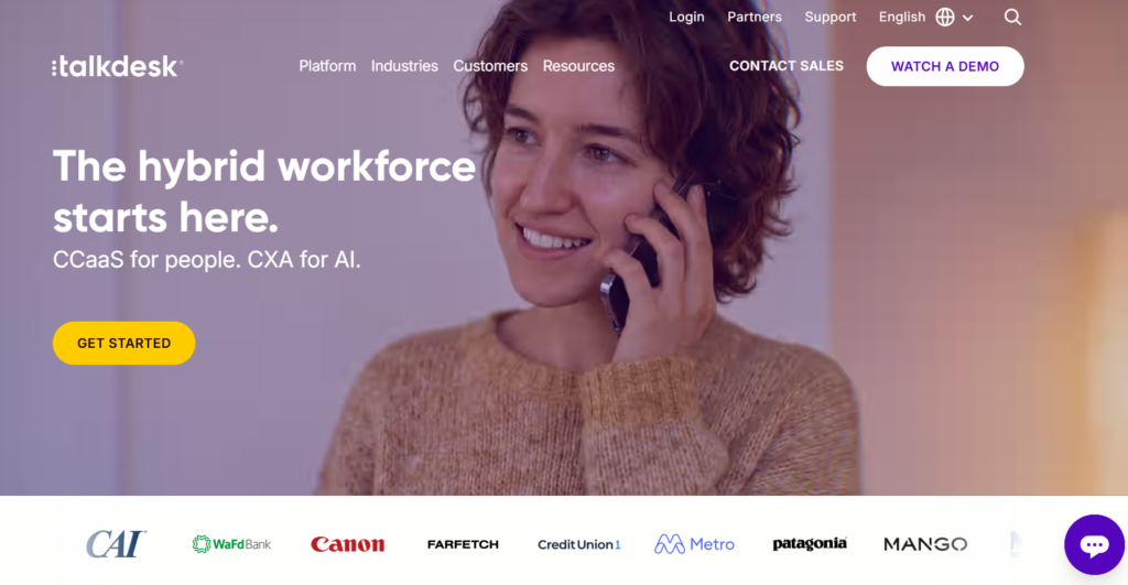 Talkdesk CCaaS platform